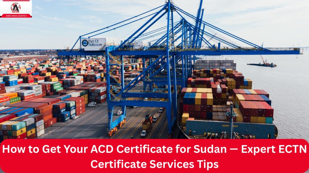 ACD Certificate for Sudan