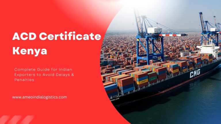 ACD Certificate Kenya: Complete Guide for Indian Exporters to Avoid Delays & Penalties